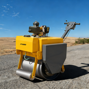 भूनिर्माण के लिए हाथ से आयोजित 500 किलोग्राम लॉन रोलर कम्पेक्टर - Product Image 3