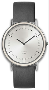 Montre-bracelet homme chic et décontractée 2025 en <span class=keywords><strong>bois</strong></span> de luxe avec <span class=keywords><strong>lunette</strong></span> en <span class=keywords><strong>bois</strong></span> de rose teinté, boîtier mat prune, cadran rose poudré et bracelet en cuir gris - Product Image 4