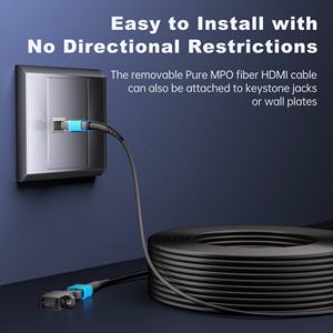 MPO <span class=keywords><strong>AOC</strong></span> <span class=keywords><strong>HDMI</strong></span> 2,1 Fibra 48Gbps 4K/120Hz 8K/60Hz Sin EMI Cable <span class=keywords><strong>HDMI</strong></span> de fibra óptica pura Equipo médico 10M 20M 30M 50M 100M 200M - Product Image 5