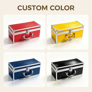 Estuche <span class=keywords><strong>de</strong></span> exhibición portátil personalizado <span class=keywords><strong>de</strong></span> aluminio negro 2025, <span class=keywords><strong>caja</strong></span> <span class=keywords><strong>de</strong></span> almacenamiento <span class=keywords><strong>de</strong></span> tarjetas coleccionables clasificadas <span class=keywords><strong>BGS</strong></span> <span class=keywords><strong>de</strong></span> 4 filas - Product Image 2