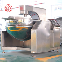 Marmite à double enveloppe en acier inoxydable avec agitateur planétaire multi-griffes pour la cuisson de matériaux à haute viscosité