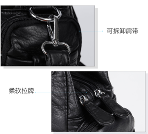 Bolso Tote Pequeño Estilo Angel Kiss para Mujer, con Cierre de Cremallera, Múltiples Bolsillos y Diseño Sólido - Product Image 3