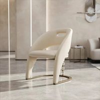 Chaise de salle à manger de luxe italienne, design haut de gamme, chaise de villa de luxe, mobilier sur mesure pour grands espaces, chaise de salle à manger moderne