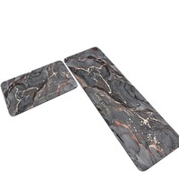 Juego de Alfombrillas de Cocina de Tierra de Diatomeas con Diseño Nórdico, Rectangulares, Antideslizantes, Absorbentes de Agua, Fáciles de Limpiar, para el Hogar