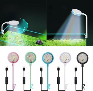360 rotation <span class=keywords><strong>pas</strong></span> <span class=keywords><strong>cher</strong></span> rond USB petit mini clip longue durée Led <span class=keywords><strong>Aquarium</strong></span> lumière pour <span class=keywords><strong>aquarium</strong></span> plante grandir lampe - Product Image 4