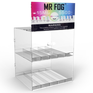 Customize Multilayer Electric Tobacco Grinder Display Racks Retail Smoke Shop Acrylic Display Cases Lockable Display Cabinet