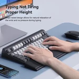 Desktop Storage <b>Box</b> Keyboard Wrist Pad Ergonomic Soft <b>Memory</b> Foam Support Storage <b>Box</b> Easy Typing Pain Relief Desktop Storage - Product Image 2