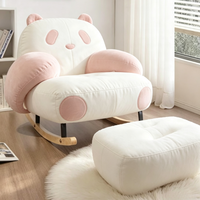 Fauteuil à bascule en forme de panda Tenghang, canapé paresseux en peluche, fauteuil inclinable individuel pour salon, chambre, balcon, mobilier de relaxation pour adultes