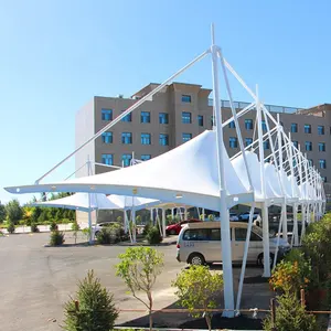 מבנה ממברנה אדריכלי של אוהל חופה PVDF/PTFE מותאם אישית לחניית רכב