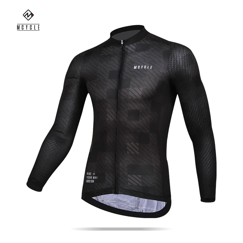 Custom Sublimation MTB bike Cycling Sport Clothing Wear Long Sleeve Men Cycling Jersey Pro Fit Cycling Wear
