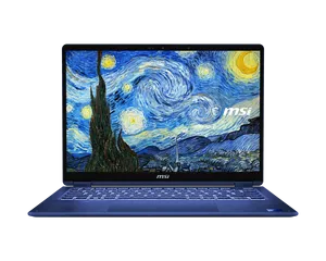 Ordinateur portable <span class=keywords><strong>MSI</strong></span> Prestige 14 Flip AI+ Van Gogh édition limitée, processeur Ultra X9-378H, écran tactile OLED 14 pouces - Product Image 2