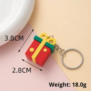 Dễ thương giáng sinh Keychain Mặt dây chuyền với Santa Claus và Cây giáng sinh thiết kế món quà nhỏ giveaway - Product Image 6