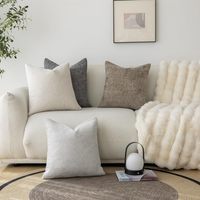 Ferme Boho Home Decor Neutre Chenille Velours Côtelé Décoratif Velours Coussin Couvre