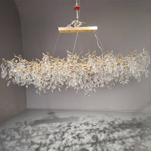 Branche d'arbre moderne lumières led suspension décorer salon lustre en cristal de luxe décoration - Product Image 4