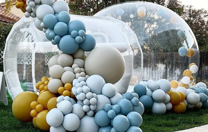 Offre Spéciale fête <span class=keywords><strong>en</strong></span> plein air Camping tente à bulles gonflable gonflable violet thème tente à bulles tente à bulles gonflable - Product Image 3