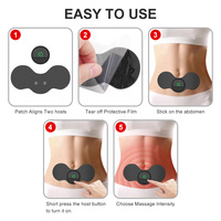 Stimulateur musculaire TENS professionnel, 8 modes, 19 intensités, masseur à impulsions électriques avec charge Type-C pour soulager la douleur