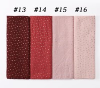 Hijab en coton personnalisé Écharpe en coton scintillant Hijab en viscose pour femmes Prière musulmane Hijab en coton pailleté du Ramadan