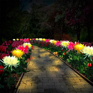 Lámpara de flor led artificial que cambia de Color, luz de jardín Solar impermeable con forma de crisantemo para exteriores - Product Image 1