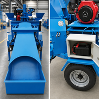 Machine mobile de fabrication de briques en terre cuite, alimentée au diesel, modèle PPT2-20M, équipée d'un moteur de 18 CV