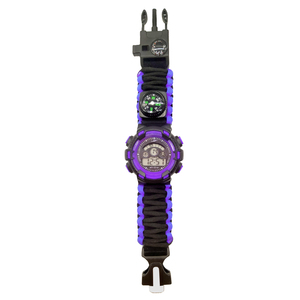 การอ<span class=keywords><strong>ย</strong></span>ู่<span class=keywords><strong>รอด</strong></span>นาฬิกาข้อมือมัลติ<span class=keywords><strong>ฟ</strong></span>ังก์ชั่กับไฟเริ่มต้นมีดโกน Paracord สำหรับการเดินป่ากลางแจ้งตั้งแคมป์ฉุกเฉิน - Product Image 5