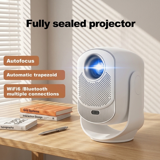 B17 Full Sealed 1080P 4K Mini Projector 230ANSI Lumens WiFi Portable LCD Home Cinema Projector Wholesale OEM Supplier