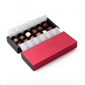 Cajas de Papel de Regalo de Chocolate con Cajón Personalizado de Lujo <span class=keywords><strong>Retro</strong></span> con Divisor Trufa Licor <span class=keywords><strong>Caramelos</strong></span> Rígido Navidad Boda Caja de Chocolate - Product Image 2