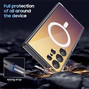 เคสโทรศัพท์แบบใสไล่ระดับสีสุดหรูสำหรับ Samsung Galaxy S24เคสโทรศัพท์มือถือแม่เหล็กในตัว - Product Image 2