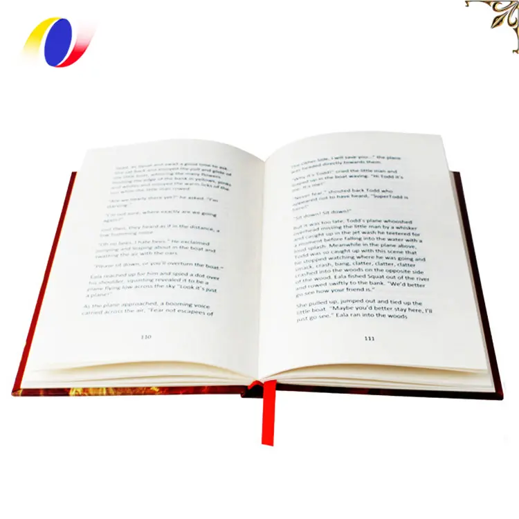 Overseas black and white paperback soft cover binding novels printing service print softcover book