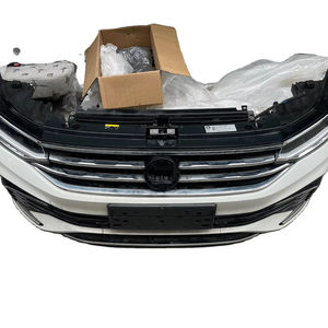 Venta directa de fábrica usada 2021 + para Volkswagen para <span class=keywords><strong>Tiguan</strong></span> <span class=keywords><strong>R</strong></span> <span class=keywords><strong>Line</strong></span> MK2 ABS parachoques delantero de carbono divisor de labios frontal de actualización de vehículo - Product Image 1