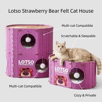 Vente en gros : Arbre à chat universel toutes saisons, avec grotte, lit en feutre multi-niveaux et structure d'escalade, respirant et chaud pour animaux de compagnie