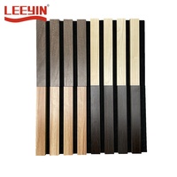 Panneaux muraux acoustiques en bois à prix d'usine, panneaux acoustiques absorbants le son, finition placage mélamine, PVC, PU, papier