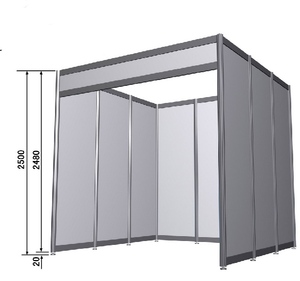 Sistema modulare personalizzato 3x3 Standard divisorio in alluminio Shell schema stallo per esposizione - Product Image 1
