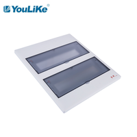 Boîtier électrique en plastique avec porte transparente, pour montage en Surface, boîtier DB, 2 lignes, 32 voies