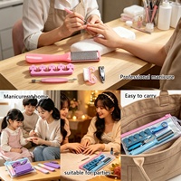 Kit de Soins des Ongles Portable Universel Transfrontalier Simple en Acier Inoxydable – Coupe-Ongles, Lime à Ongles, Outils de Manucure, Sac Ziplock