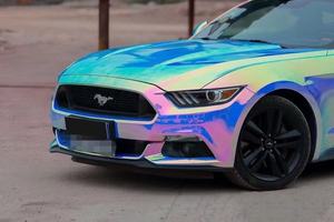 Lapisan Dekorasi <span class=keywords><strong>PVC</strong></span> gulungan pembungkus mobil ungu biru melar Glossy fungsi berubah warna warna warna tubuh kualitas terbaik diskon besar - Product Image 5