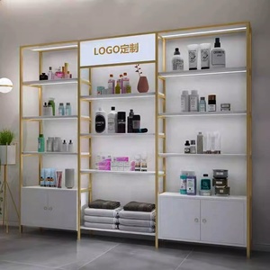 Kệ trưng bày mỹ phẩm nhiều tầng, tủ trưng bày nước hoa tùy chỉnh, giá đỡ bằng gỗ cho chuỗi cửa hàng làm đẹp - Product Image 5