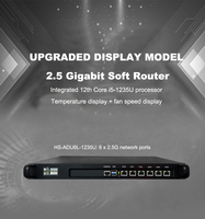 Placa Base Core I5-1235U con Carcasa para Servidor de Firewall, Router, Gateway, Compatible con DDR4, Máximo 32GB de RAM, Puertos LAN de 2.5Gbps