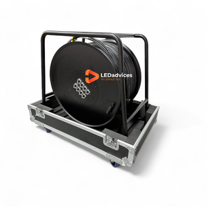 Профессиональный многоканальный сетевой кабель CAT6 SFTP 4/6/8 на катушке с кейсом для транспортировки для LED-экранов и сценического оборудования до 100 м - Product Image 1