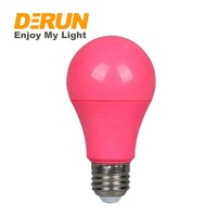Globe décoratif led, AC/DC 12V, ampoule de couleur LED, rouge, jaune, bleu, vert, rose, A60, 5w, 7W, 9W, e27