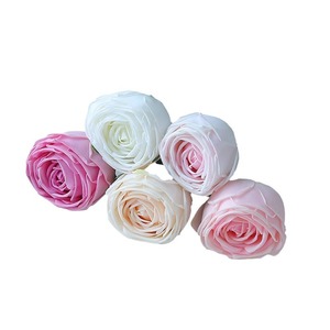 Rosas de Seda Artificiales Blancas, Rosas Claro, Rosas Champán Hechas a Mano con Tacto Humectante, Decoración Moderna para Bodas y Hogar - Product Image 3