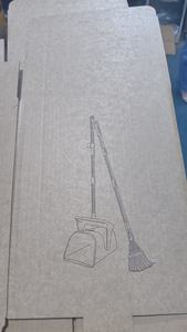 סיטונאי כלב פופר ספייר גדול המסתובב ומגרפה עמיד לפדות נירוסטה ארוך ידית כלי סילוק פסולת - Product Image 5