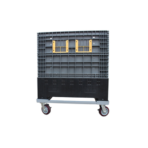 Hộp Pallet Nhựa công nghiệp 1140x1140mm với các mặt thông gió có thể tái sử dụng để vận chuyển vật liệu nguy hiểm - Product Image 2