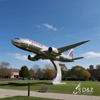Monument d'aviation d'entreprise - Sculpture personnalisée d'avion de passagers pour les campus d'entreprises