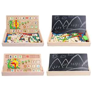 <span class=keywords><strong>Montessori</strong></span> <span class=keywords><strong>scatola</strong></span> di gioco cognitivo in legno multifunzione per bambini orologio da tavolo per la prima educazione matematica calcolo giocattoli educativi - Product Image 3