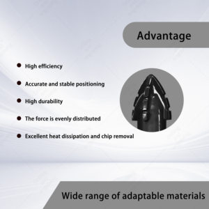 3-16mm di tungsteno cobalto dura in lega di quattro fessure seghettato punta a croce modello JCSZ-002 personalizzato dalla fabbrica cinese - Product Image 4