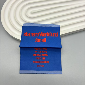 Étiquettes tissées brodées populaires pour vêtements, personnalisées, écologiques, étiquettes de transfert thermique - Product Image 1