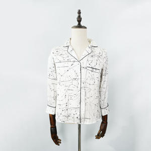 Vêtements de nuit ajustés pour la sieste en polyester pour femmes, marque privée 2 pièces à acheter, ensemble de vêtements de nuit pour femmes - Product Image 6