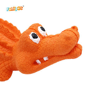 Famipet Custom תנין עיצוב עמיד קשה לטקס Tpr ללעוס כלב צעצועים חורקים גומי לחיות מחמד ללעוס צעצועי כלב - Product Image 6