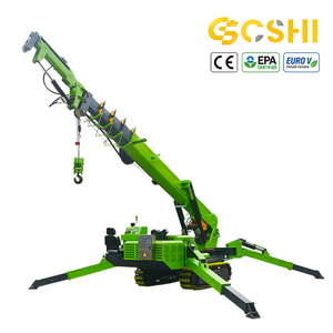 Grúa Araña Móvil Mini <span class=keywords><strong>de</strong></span> 8 Toneladas, Pluma Telescópica Hidráulica <span class=keywords><strong>de</strong></span> 21m, Rotación <span class=keywords><strong>de</strong></span> 360 Grados, Grúa sobre Orugas - Product Image 1