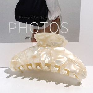 Pinces à <span class=keywords><strong>cheveux</strong></span> géantes antidérapantes XinMei, motif léopard, en acétate biodégradable, effet écaille de tortue, pour femmes aux <span class=keywords><strong>cheveux</strong></span> épais - Product Image 3